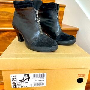 Camper Black boot W 9 very warm